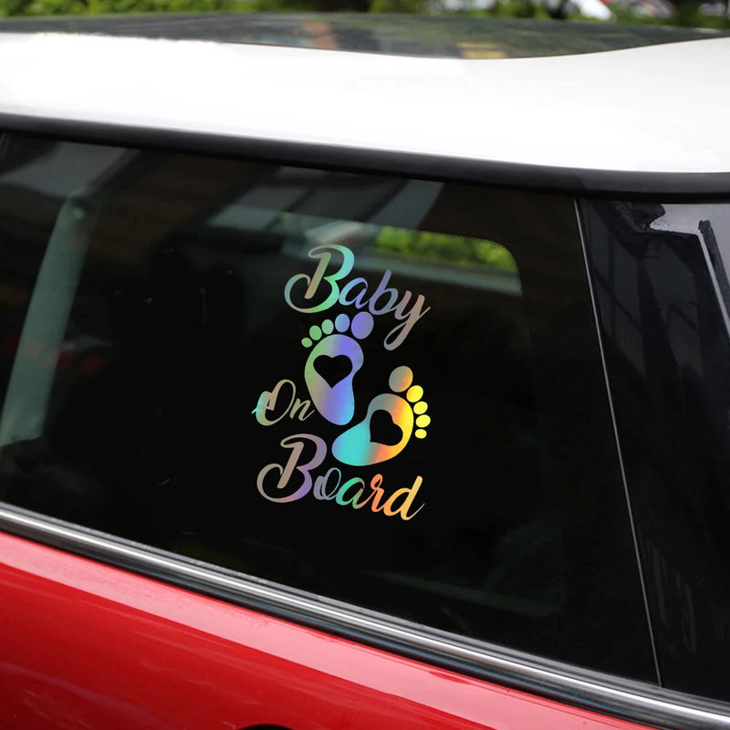 Car Stickers Kids Baby on Board Decals 3D Vinyl Sticker on Car Reflective Motorcycle Decal Car Styling