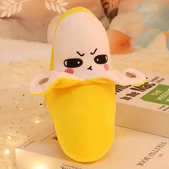 Banana Baby Beat Sensing Creative Fruit Novelty Parent-Child Musical Interactive Piano Toy Plush Doll 