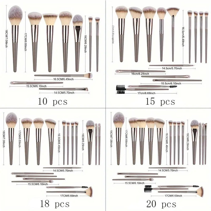 Professional Makeup Brush Set, Cosmetic Brush Set, Includes Foundation Brush, Eyelash Brush, Brow Brush, Eyeshadow Brush, Christmas Halloween Thanksgiving Gift, Makeup Blending Brushes, Makeup Brushes Kit