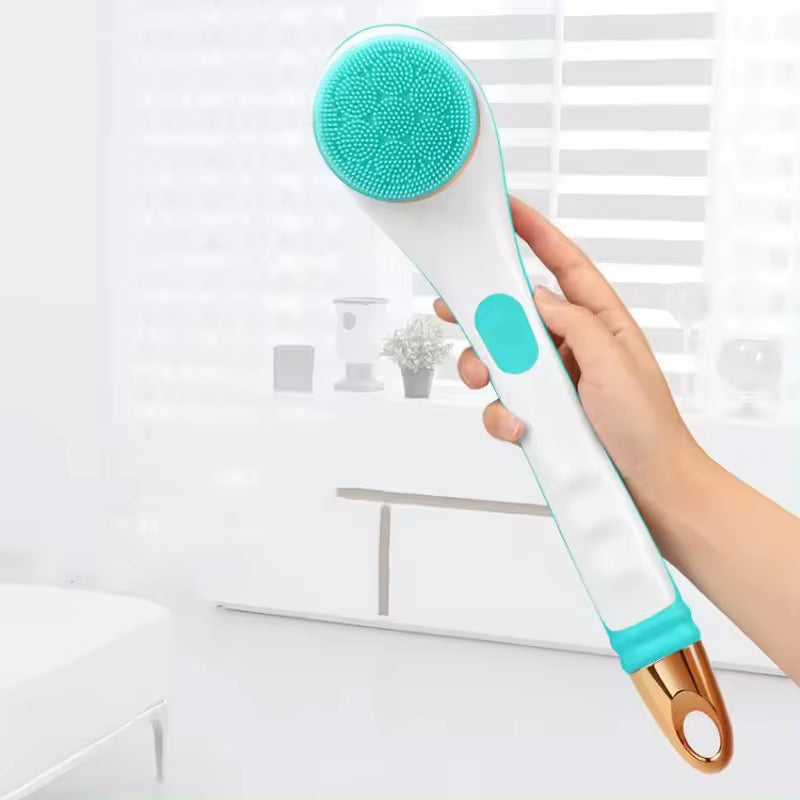 Multi-Function Long Handle Electric Silicone Soft Cleaning Home Use Massage Body Bath Brush