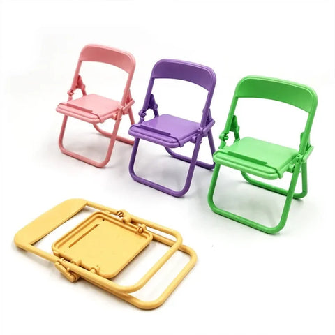 1Pc Portable Replicate Chair Cellphone Holder Desktop  Mobile Phone Stand Support Holder Chair Style Cellphone Stand