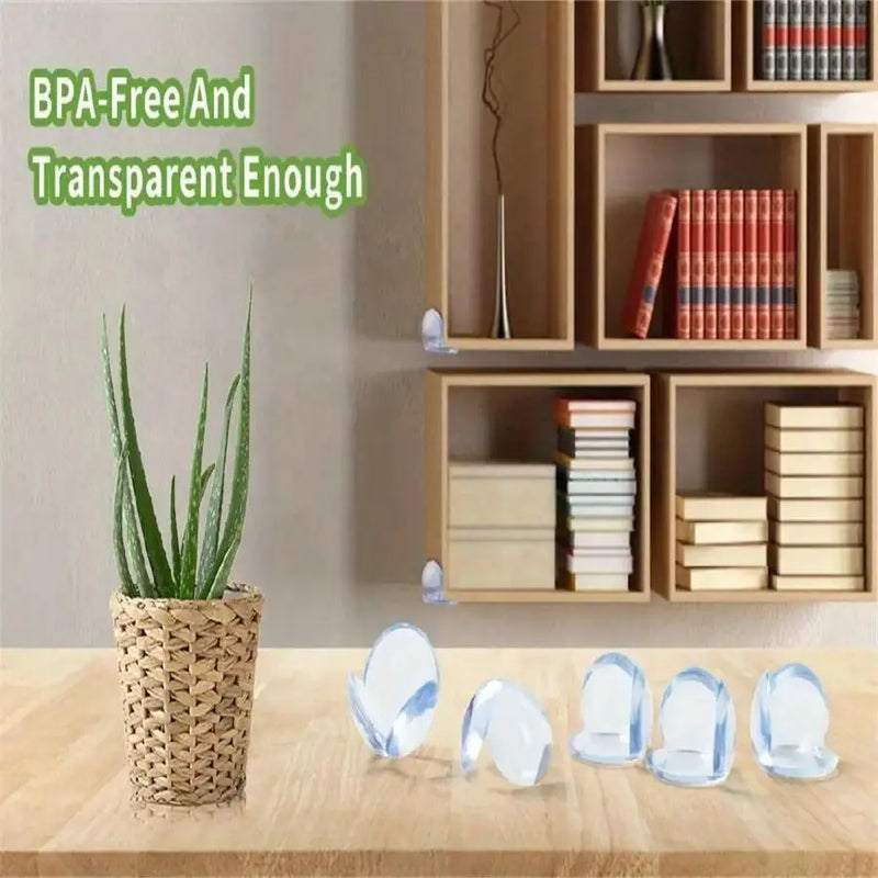 5Pcs Baby Toddlers Protection Corner Guards, Clear Anti-Collision Corner Protectors, Safety Pads for Tables Cribs Fireplaces, Childproofing