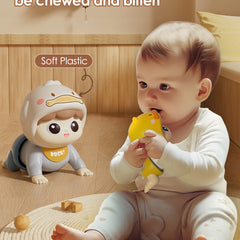 1 Crawling Doll Baby Toy with Music, Aged 0-1, Learning Crawling Guidance and Head up Training
