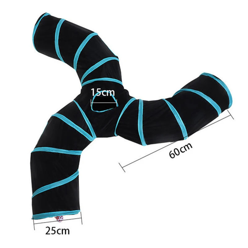 5/4/3Holes Pet Cat Tunnel Funny Toys for Cats Foldable Cat Toys Interactive Cat Rabbit Animal Play Games Tunnel Chat Pet Product