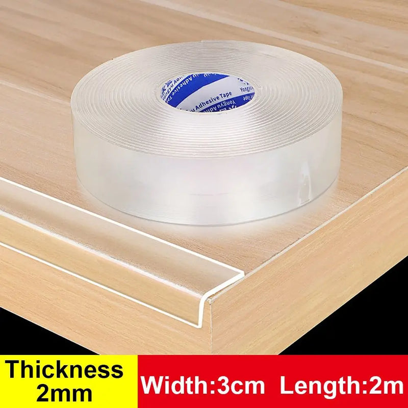 Table Edge Guard Tape Furniture Corner Bumper Self Adhesive Collision Proof Protective Strip Thickened Transparent Soft Tape