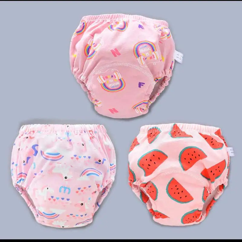 Baby Cotton Potty Training Pants Toddler Reusable Diapers Panties Ecological Washable 6 Layer Waterproof Cloth Nappies Underwear
