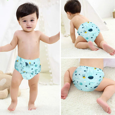Baby Cotton Potty Training Pants Toddler Reusable Diapers Panties Ecological Washable 6 Layer Waterproof Cloth Nappies Underwear