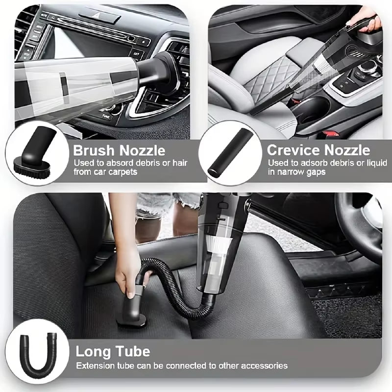 12V Handheld Vacuum Cleaner, Handheld Car Vacuum Cleaner with Strong Suction Power, Portable Mini Handheld Car Vacuum Cleaner