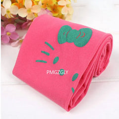 Girl Tights Cat Print Children Kids Pantyhose Velvet Fabric Princess Party Dance Tights Girl Stockings 3-9T Tights Spring Summer