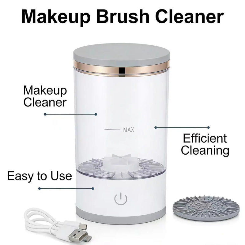 Automatic Electric Makeup Brush Cleaner, Efficient Energy-Saving Design, Multi-Function Beauty Tool, Ideal for Daily Use, Automatic Brush Washer