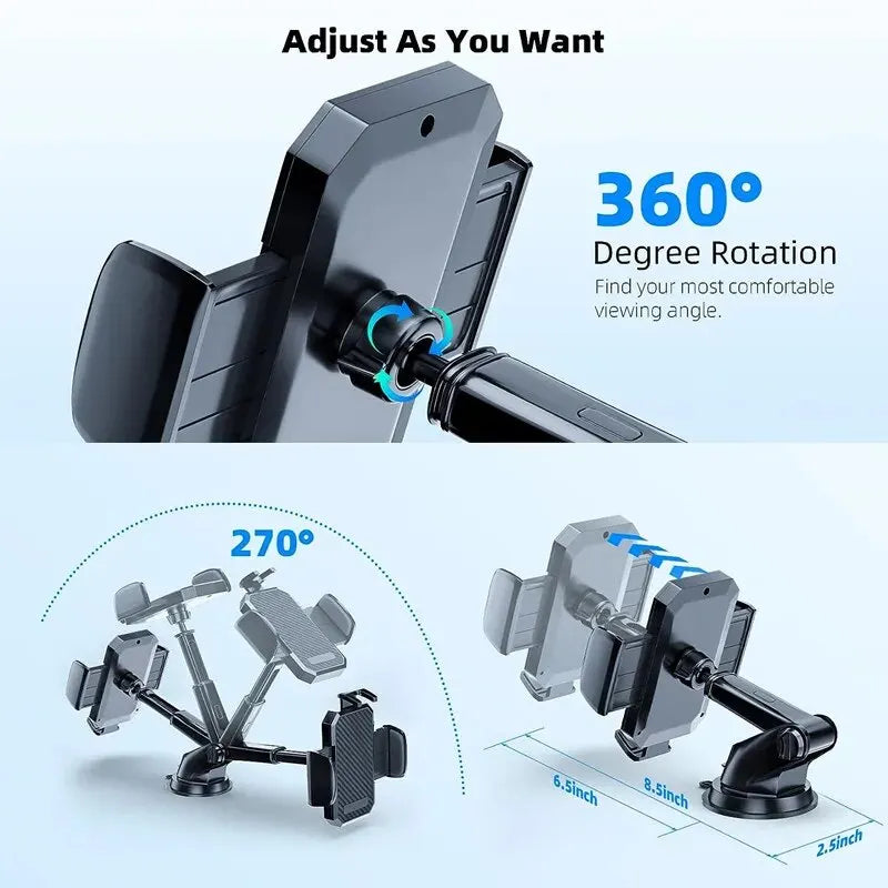 Sucker Car Phone Holder Mount Stand Suction Cup Smartphone Mobile Cell Support in Car Bracket for Iphone Xiaomi Huawei Samsung