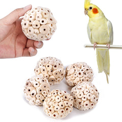 Parrot Chewing Toy Ball Chew Shred Foraging Bird Cage Accessories for Parakeet Parrotlet Lovebird Budgies Conure Cockatiel