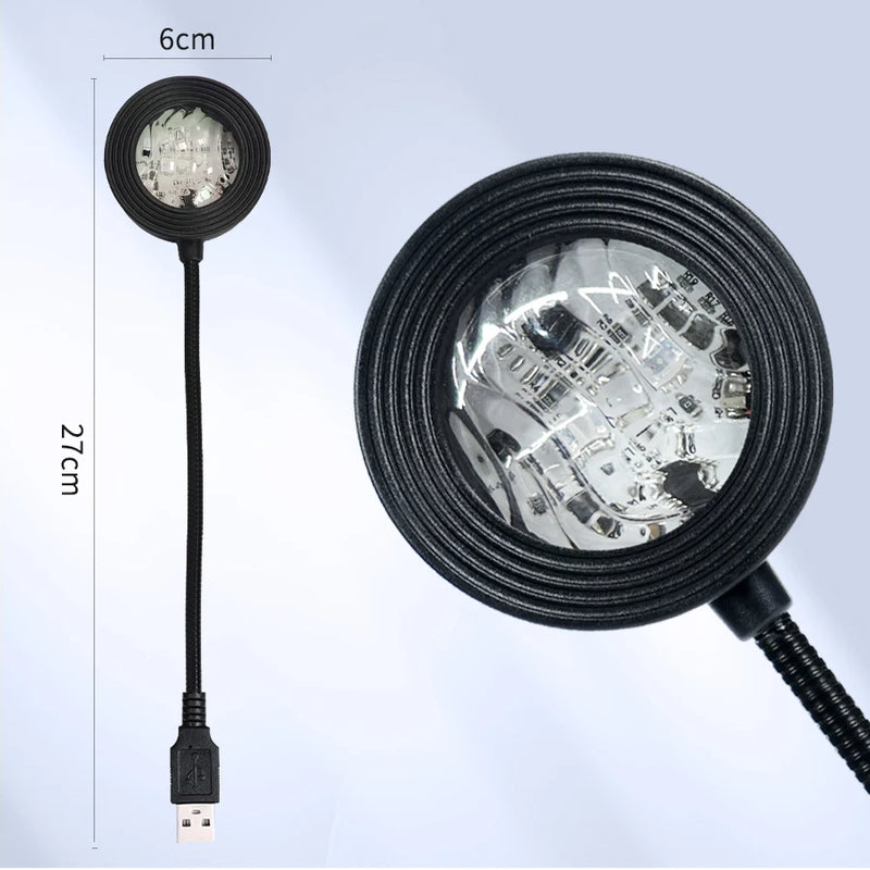 RGB Aurora Led Night Light with Remote Control Starry Sky Galaxy Projector USB 5V for Christmas Home Party Lighting Room Decor