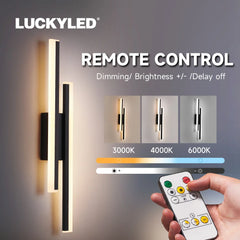 Wall Light Sconces Set of 2 Pack Acrylic Lampshade Interior Wall Sconces Wireless Dimming Wall Lamp Rechargeable Magnetic 50Cm