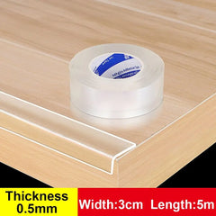 Table Edge Guard Tape Furniture Corner Bumper Self Adhesive Collision Proof Protective Strip Thickened Transparent Soft Tape