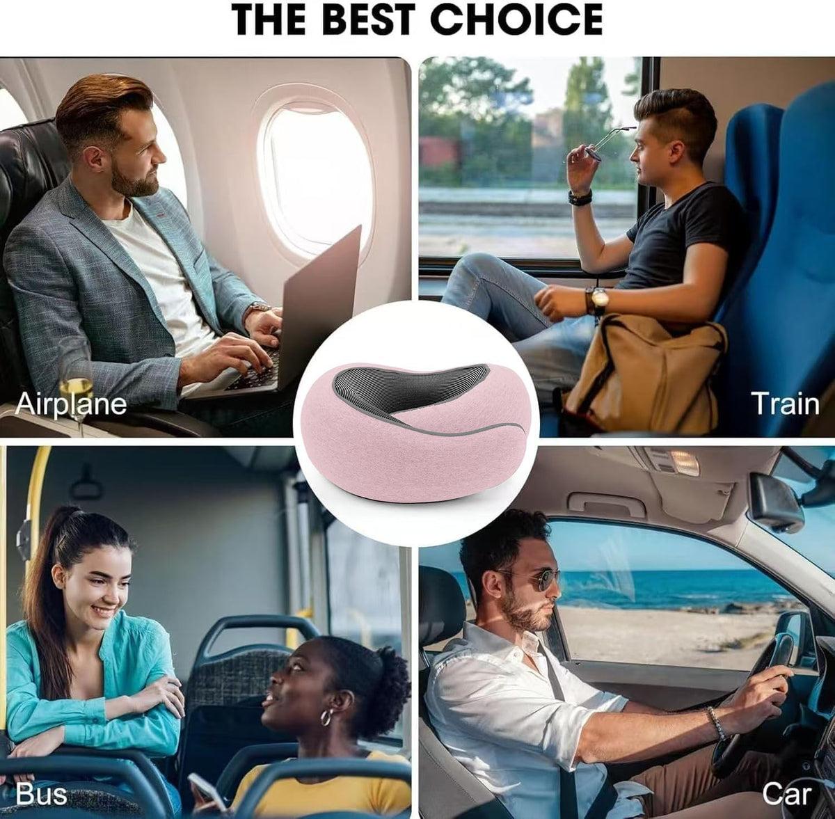 Travel Pillows for Airplanes,2024 New Travel Pillow,Travel Neck Pillow Airplane Memory Foam Travel Pillow Neck Pillow for Traveling Suitable for Airplanes,Offices and Cars