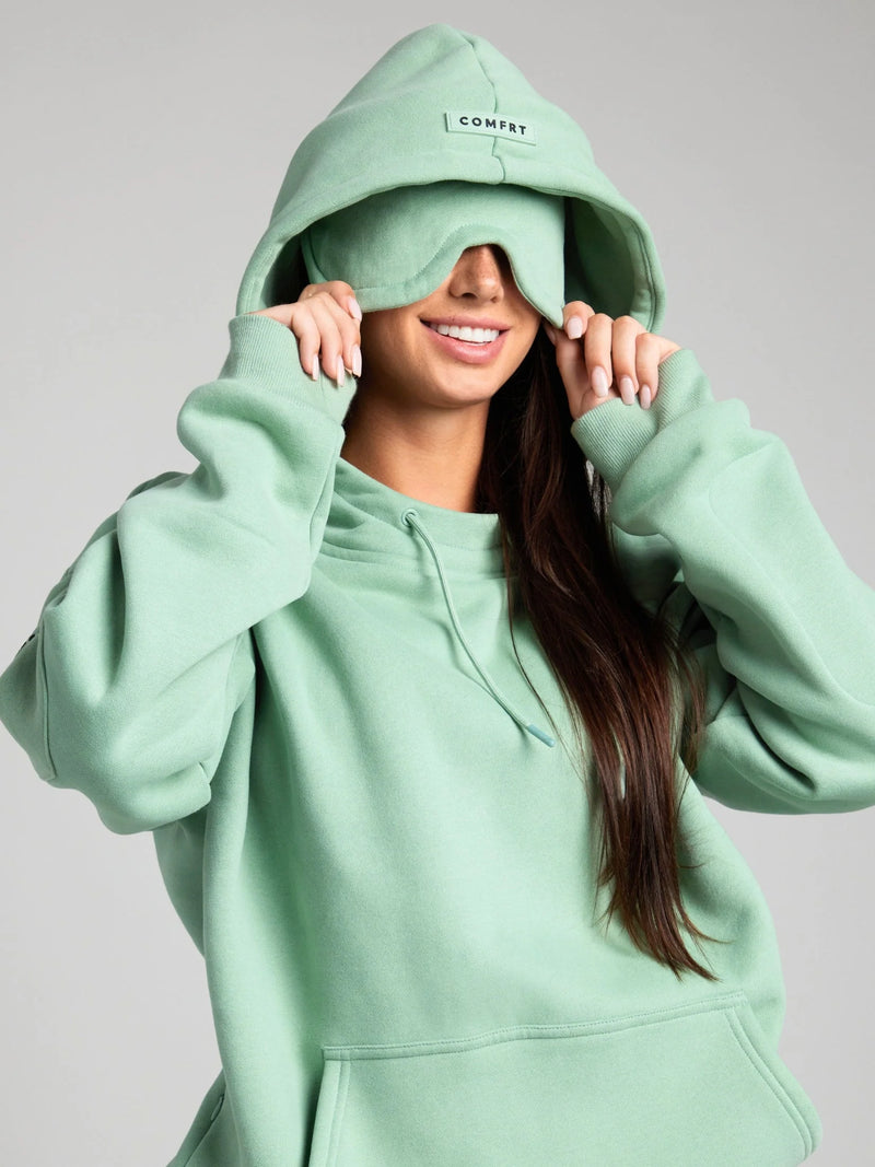 Cozy Travel Hoodie with Airplane Mode Graphic