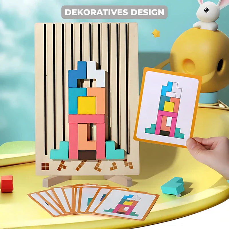 Wooden Tetris Puzzle
