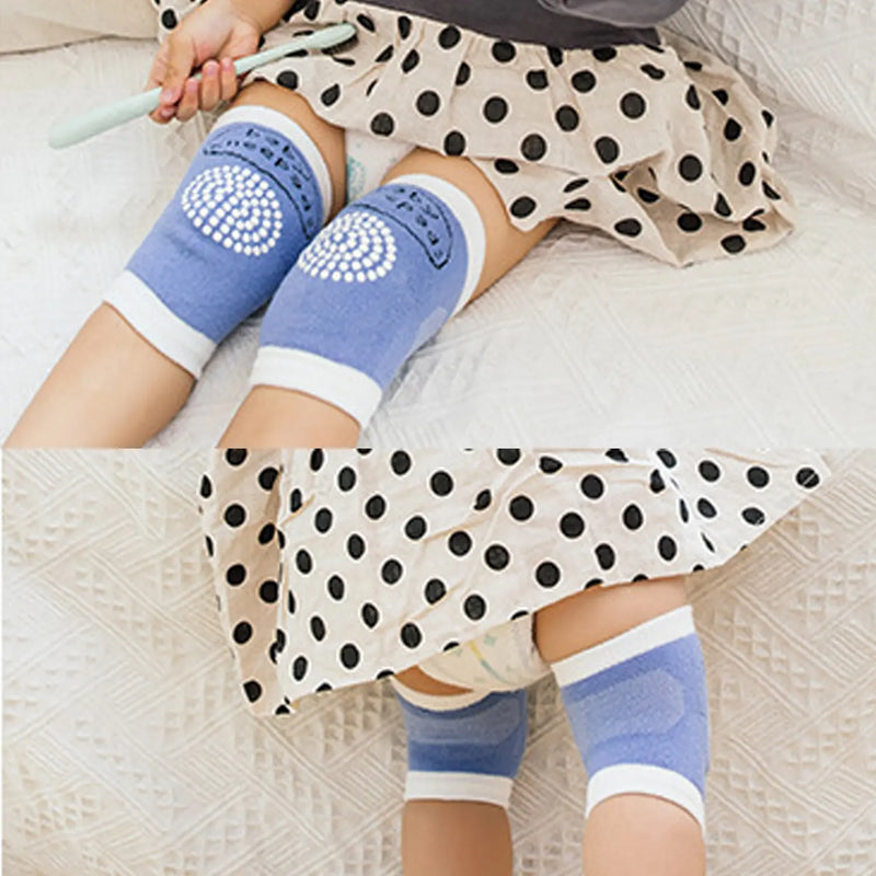 6 Pairs of Baby Crawling Non-Slip Knee Pads for Boys and Girls Cartoon Elastic Toddler Solid Color Knee Pads Four Seasons Warm Accessories Baby Gifts Baby Knee Pad Baby Knee Pads