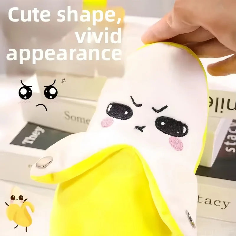 Banana Baby Beat Sensing Creative Fruit Novelty Parent-Child Musical Interactive Piano Toy Plush Doll 