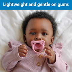 Happypaci Silicone Pacifier for Baby 0-6M, BPA Free - 3-Pack