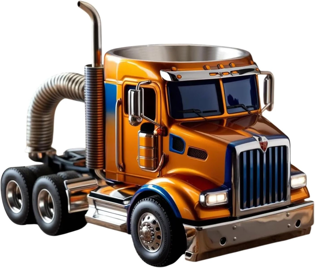 Semi Truck Coffee Mug,Novel Semi Trailer Coffee Cup,11Oz Novelty Coffee Cup,Funny Mugs Truck Drinking Cups,Creative Water Drinking Cups Truck Shaped for Men, Friends and Lovers