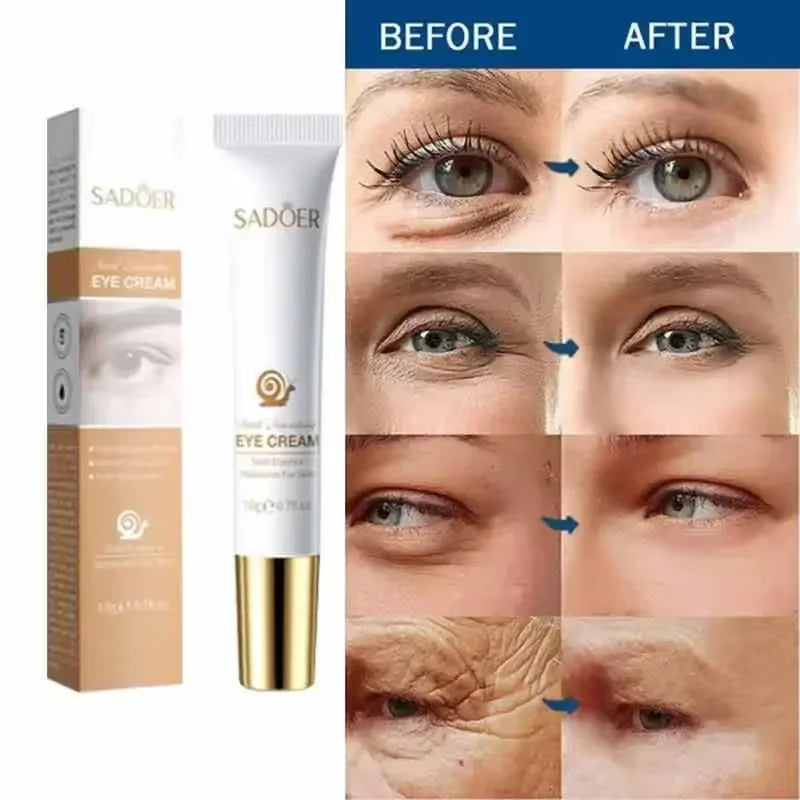 Instant Eye Cream for anti Aging Dark Circles Bags Puffiness Great under Eye Skin Face Tightening Eye Lift Treatment Care