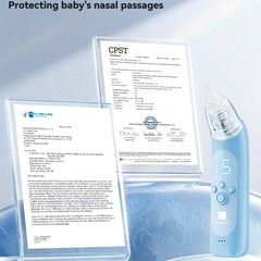 Nasal Aspirator for Baby, Electric Baby Nose Suction with 5 Adjustable Levels Suction, USB-C Rechargeable Mucus Cleaner with Lights and Music, Baby Nasal Aspirator for Toddler with 3 Silicone Tip