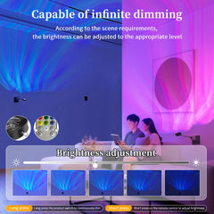 RGB Aurora Led Night Light with Remote Control Starry Sky Galaxy Projector USB 5V for Christmas Home Party Lighting Room Decor