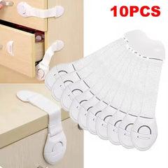 10PCS Baby Security Protection Child Safety Cabinet Lock Cabinet Cupboard Baby Safety Locks Fridge Durable Drawer Locks
