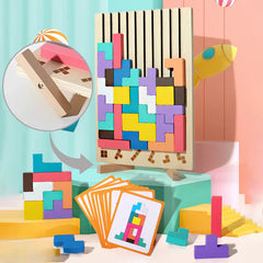 Wooden Tetris Puzzle
