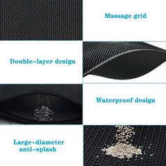 EVA Double Layer Cat Litter Pad Waterproof Non-Slip Sand Basin Filter Kitten Dog Washable Easy Cleaning Pet Accessories