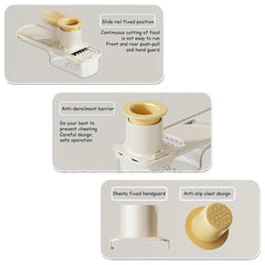 Mandoline Slicer High-Quality Garlic Grinder Handheld Veggie Shredder Sharp Mini Garlic Mandoline for Picnicking Camping