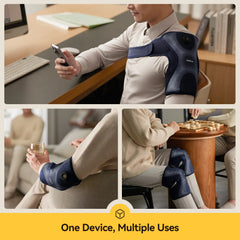 Deerma Cordless Heated Knee Pads (2-Pack) – Vibration + 5-Level Heat | for Knee, Shoulder & Elbow | Knee Relief & Perfect Gift! Comfort