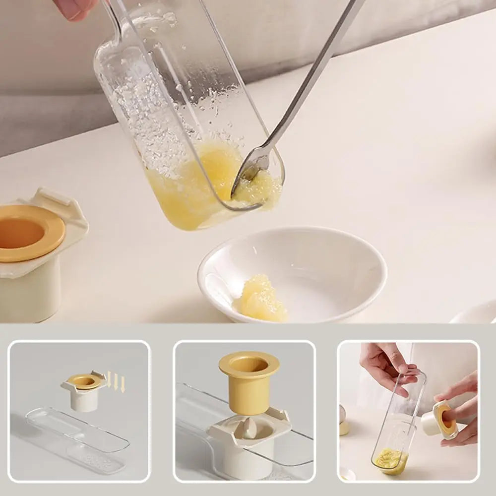 Mandoline Slicer High-Quality Garlic Grinder Handheld Veggie Shredder Sharp Mini Garlic Mandoline for Picnicking Camping