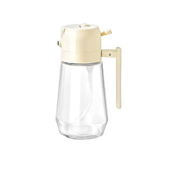 470ML Olive Oil Sprayer Dispenser for Cooking BBQ 2 in 1 Glass Oil Vinegar Soy Sauce Spray Kitchen Oil Bottle for Air Fryer