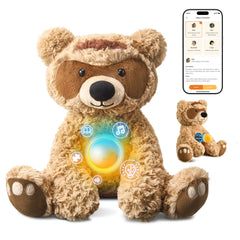 MOREXIMI AI Talking Teddy Bear – Chatgpt Powered Interactive Plush Toy with Magnetic Safety Core, Real-Time Voice Learning & Storytelling Companion for Kids Ages 3+
