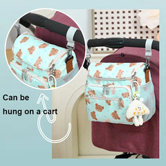 A Single Shoulder Crossbody Parent Bag, Casual Mother and Baby Bag with Multiple Pockets and Large Capacity for Milk Bottles and Diapers Diaperbag Travel Boys