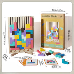Wooden Tetris Puzzle