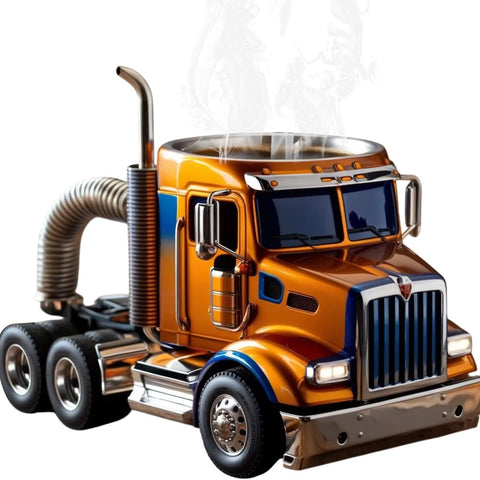 Semi Truck Coffee Mug,Novel Semi Trailer Coffee Cup,11Oz Novelty Coffee Cup,Funny Mugs Truck Drinking Cups,Creative Water Drinking Cups Truck Shaped for Men, Friends and Lovers