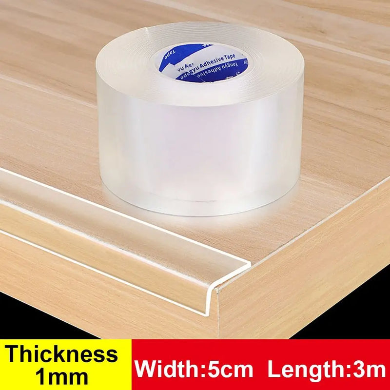 Table Edge Guard Tape Furniture Corner Bumper Self Adhesive Collision Proof Protective Strip Thickened Transparent Soft Tape
