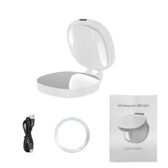 Phone Magnetic Beauty Selfie Light Live Stream Handheld Fill Light with Makeup Mirror Portable Outdoor LED Fill Light