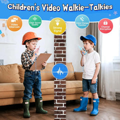 Children'S Video Intercom 2-Inch High-Definition Screen Rechargeable Voice Fonts One-Click Call Cartoon Intercom Gift for Kids