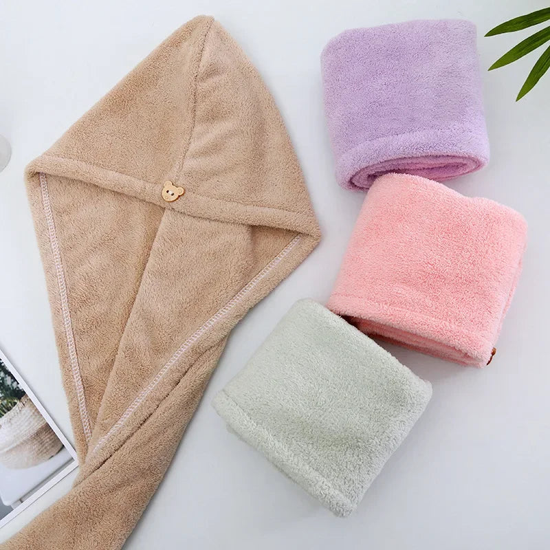 Magic Quick Drying Microfiber Hair Towel Fast Drying Dryer Towel Women Wrap Head Absorption Water Bath Hat