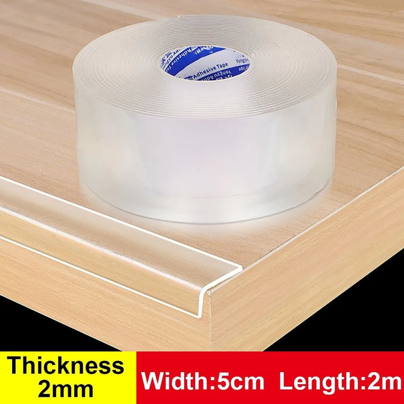 Table Edge Guard Tape Furniture Corner Bumper Self Adhesive Collision Proof Protective Strip Thickened Transparent Soft Tape