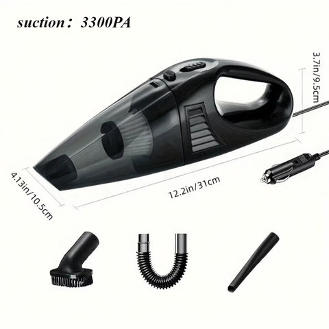 12V Handheld Vacuum Cleaner, Handheld Car Vacuum Cleaner with Strong Suction Power, Portable Mini Handheld Car Vacuum Cleaner