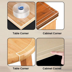 Table Edge Guard Tape Furniture Corner Bumper Self Adhesive Collision Proof Protective Strip Thickened Transparent Soft Tape