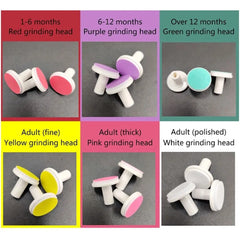 6Pcs Baby Nail File Pads Electric Nail Trimmer Replacement Pads Baby Nail Grinding Heads for Kid Newborn Infant Toddler