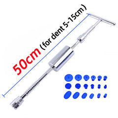 Car Dent Puller T Dent Repair Tool Auto Repair Sheet Metal Kit Slide Hammer Reverse Hammer Glue +18Pcs Glue Puller