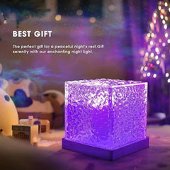 RGB Cube Northern Lights 16 Colour Aurora Projector Lamp Ocean Wave Night Lights